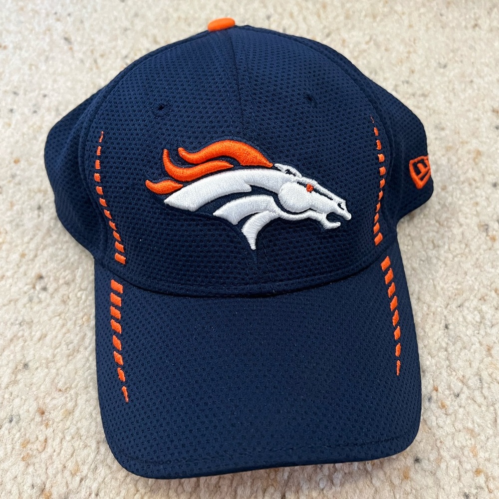 New Era NFL Denver Broncos Navy and Orange Cap Medium-Large